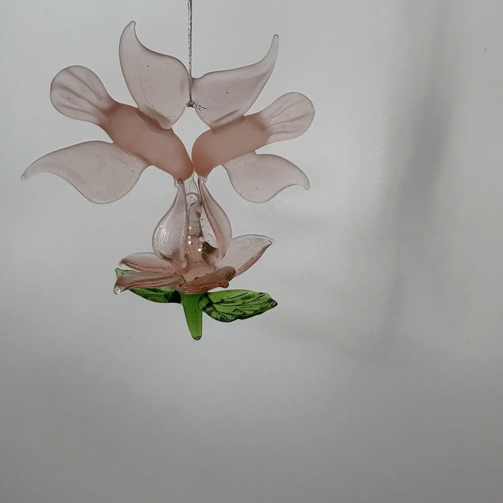 Vintage Ornament Lot Glass‎ Hummingbird Angle Icicle 4pc